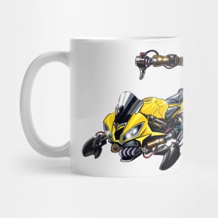 Yamaha R6 Scorpion Yellow Mug